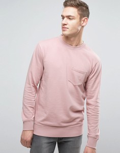 Трикотажный свитшот с круглым вырезом и карманом Jack &amp; Jones Originals - Фиолетовый