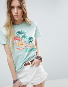 Футболка с принтом ASOS - Синий