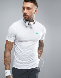Белая спортивная футболка из ткани Dri-FIT от Nike 839518-100 - Белый