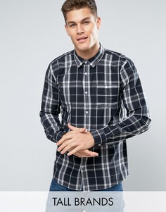 Серо-черная рубашка в клетку Jacamo TALL - Черный
