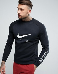 Черный свитшот с блочным принтом Nike Air 832150-010 - Черный
