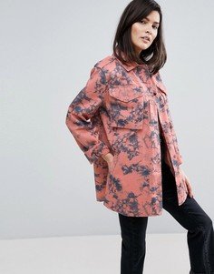 Куртка с принтом тай-дай ASOS - Розовый