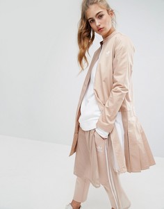 Саржевая куртка со складками adidas Originals - Розовый
