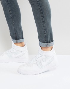 Белые кроссовки средней высоты Nike Ultraforce 1 864014-100 - Белый