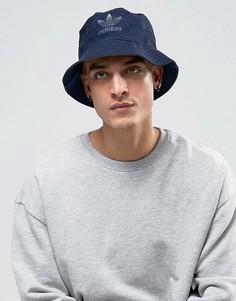 Синяя шляпа из искусственной замши adidas Originals BK7009 - Синий