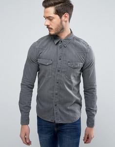 Джинсовая рубашка Nudie Jeans Co Jonis - Серый