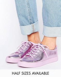 Кроссовки цвета металлик со шнуровкой ASOS DARLEY - Фиолетовый