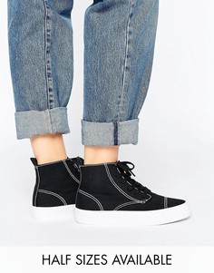 Кроссовки на шнуровке ASOS DAKOTA - Черный