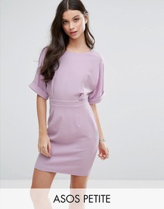 Тканое платье мини с V-образным вырезом сзади ASOS PETITE - Фиолетовый