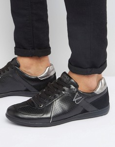 Черные кроссовки с перфорацией Versace Jeans - Черный