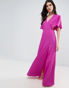 Платье макси с рукавами-кимоно ASOS - Розовый