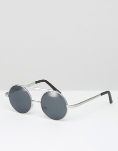 Круглые солнцезащитные очки Jeepers Peepers - Серебряный
