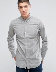 Льняная рубашка премиум узкого кроя Jack & Jones - Зеленый