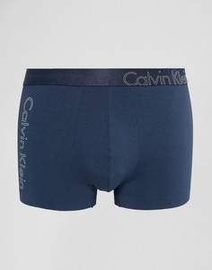 Хлопковые боксеры-брифы Calvin Klein - Темно-синий