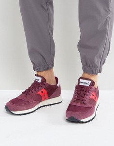 Бордовые кроссовки Saucony Jazz Original Vintage S70321-6 - Красный