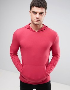 Легкое обтягивающее худи розового цвета ASOS - Розовый