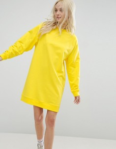 Платье-свитшот в стиле oversize ASOS Ultimate - Желтый