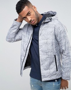 Куртка с капюшоном и меланжевым принтом Jack &amp; Jones Core - Бежевый