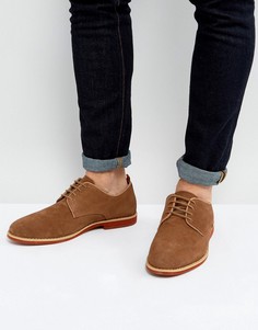 Светло-коричневые замшевые туфли дерби Silver Street Duke - Рыжий