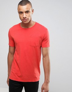 Фактурная футболка с карманом United Colors of Benetton - Оранжевый