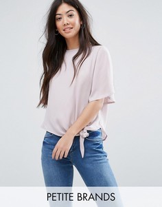 Кроп-топ с завязкой сбоку New Look Petite - Фиолетовый