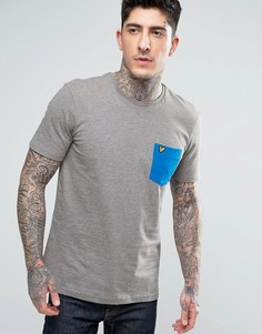 Футболка с контрастным карманом Lyle &amp; Scott - Серый