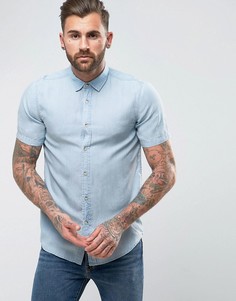Джинсовая рубашка классического кроя ASOS - Синий