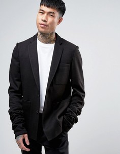 Блейзер с супердлинными рукавами ASOS - Черный