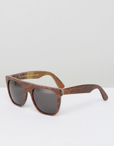 Солнцезащитные очки с плоским верхом RetroSuperFuture Miracolo - Коричневый