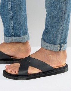 Черные сандалии Dr Martens Platt - Черный