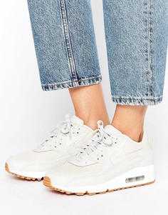 Бежевые кроссовки Nike Air Max 90 Premium - Кремовый