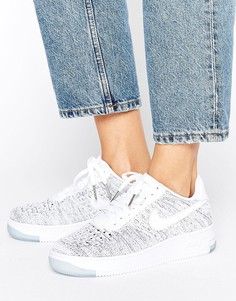 Низкие кроссовки Nike Air Force Flyknit - Белый