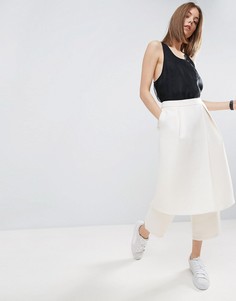 Брюки с юбкой ASOS WHITE - Кремовый