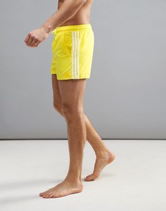 Укороченные шорты для плавания adidas 3SA - Желтый
