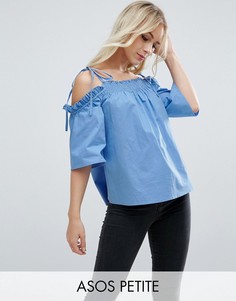 Хлопковый топ ASOS PETITE - Синий