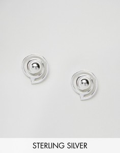 Серебрянные серьги-подвески ASOS - Серебряный