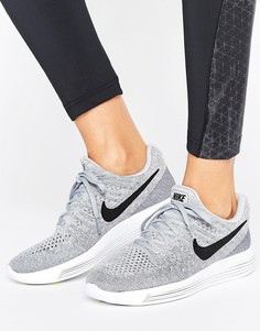 Серые кроссовки Nike Running Lunarepic Flyknit - Серый