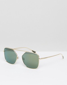 Квадратные солнцезащитные очки Emporio Armani - Золотой