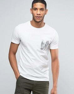 Футболка с круглым вырезом и принтом на кармане Jack &amp; Jones Originals - Белый