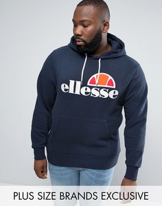 Худи с классическим логотипом Ellesse PLUS - Темно-синий