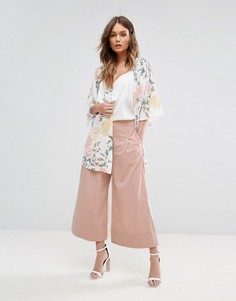 Юбка-брюки с отворотами New Look - Розовый