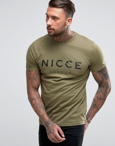Зеленая футболка с логотипом Nicce London - Зеленый