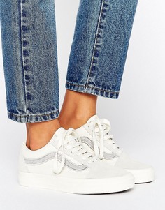 Кроссовки с нашивкой Vans Old Skool - Белый