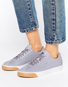 Фиолетовые кожаные кроссовки Nike Match Classic Premium Provence - Фиолетовый