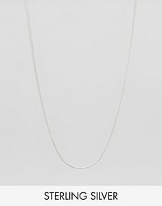 Серебряное ожерелье-цепочка ASOS - Серебряный