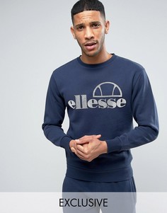 Свитшот с крупным логотипом Ellesse - Темно-синий