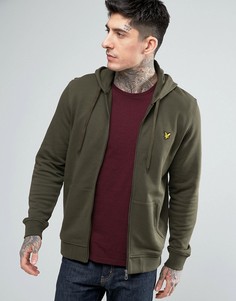 Худи на молнии Lyle &amp; Scott - Зеленый