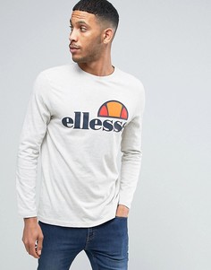 Светло-бежевый меланжевый лонгслив Ellesse - Бежевый