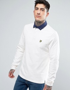 Топ-регби с длинными рукавами Lyle &amp; Scott - Кремовый