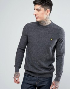 Шерстяной джемпер с круглым вырезом Lyle &amp; Scott - Серый